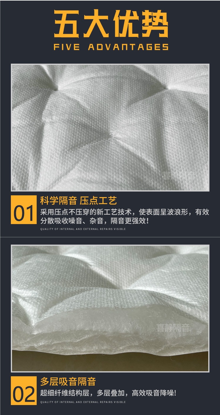 Car Sound-Absorbing Cotton, Sound-Insulating Cotton, Four-Door Chassis Noise Reduction Material, Super Sound-Absorbing and Shock-Absorbing Board, Environmentally Friendly Windsor Cotton Self-Adhesive