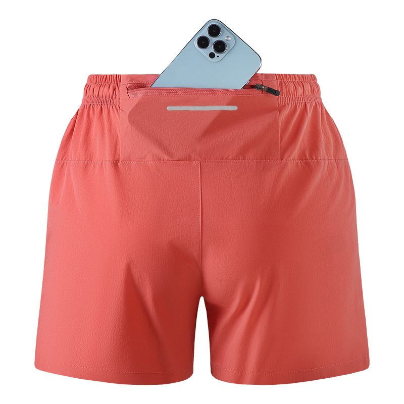 Amazon Cross-border Explosions Sports Shorts Men's American Quick-drying Quad Pants Nylon Ice Silk Pants with Mobile Phone Backpack