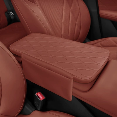 Suitable for the Fourth Generation Changan Cs75 Central Control Armrest Box Heightening Pad Storage Bag Decorative Armrest Box Protective Cover (Armrest box pad) - the-fourth-generation-changan-cs75-mysterious-red