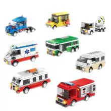 培智 Lego, transport, constructor, toy, small particles, Birthday gift