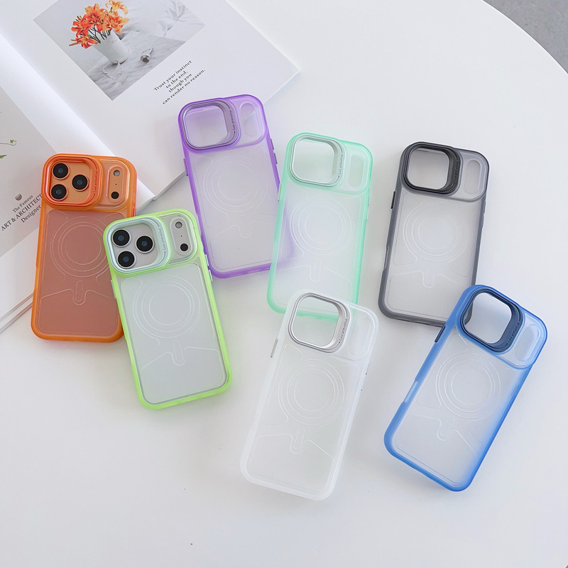 Suitable for Apple 17Promax Mobile Phone Case, Ultra-Thin Iphone16 Frosted Semi-Transparent 15Pro High-End Feel 13 Full Package