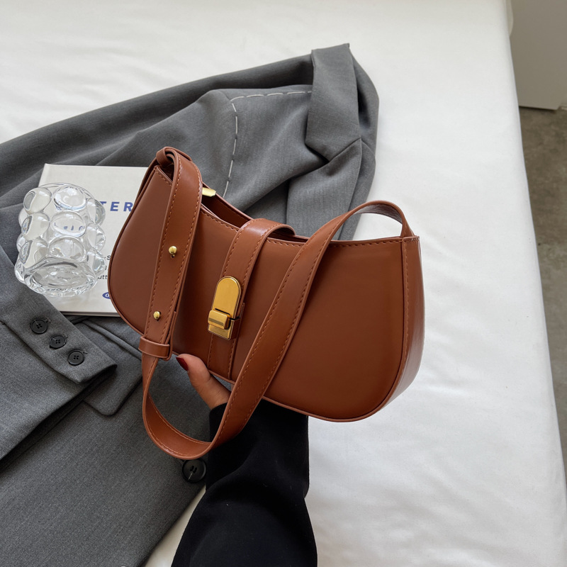 Borsa sotto le ascelle strutturata moda urbana semplice 2023 Borsa a tracolla borsa a tracolla da donna versatile autunno nuovo temperamento_voghion.com