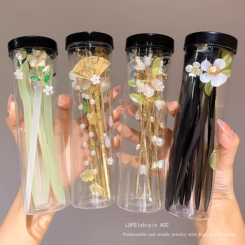 Nuevo clip de cabello chino para mujeres estilo antiguo chino cheongsam adornamiento de cabello cabeza trasera clip de cabello de madera sensación alta clip de cabello universal