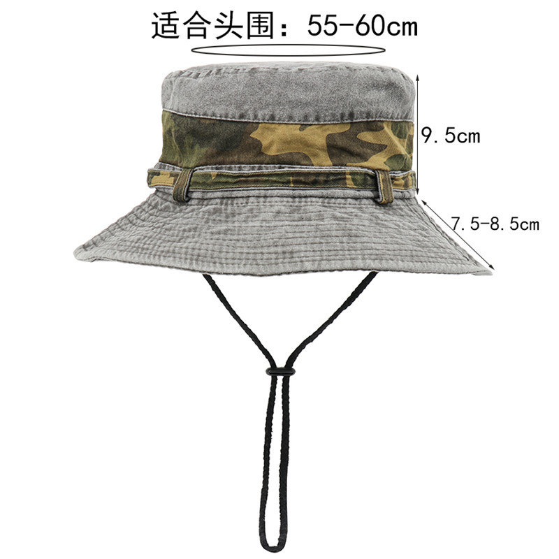 Cappello da pescatore camuffamento giapponese cotone uomo donna_voghion.com
