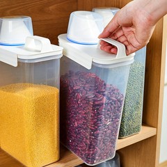 密封瓶穀物保存箱家庭用キッチン保存瓶ナッツ豆粉透明プラスチックキビバケツ