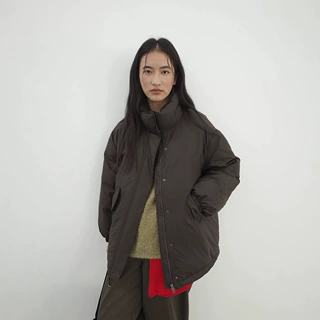 爱与南希十三行极简冬韩立领加厚百搭保温百搭棒球羽绒服女03341
