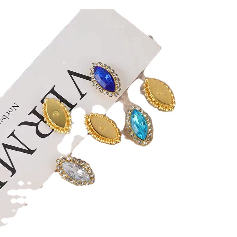 Трансграничные взрывы 12x20 мм конский глаз Подсолнечник двойное стеклянное сверло красочный сшитый вручную камень DIY сверло для когтей аксессуары для волос