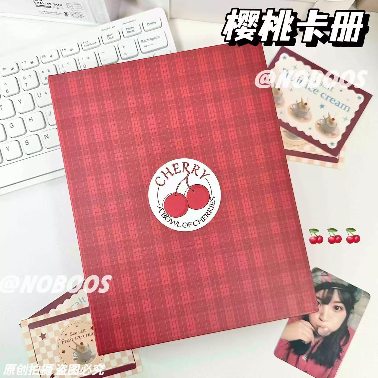 레드 체크 체리 카드북 [카드북만 해당]