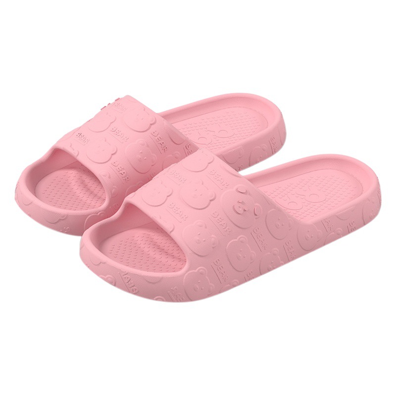 Sandalias simples de suela gruesa para mujer zapatos de playa de caída ligera de verano al aire libre versátil pareja casual zapatos de baño hombres