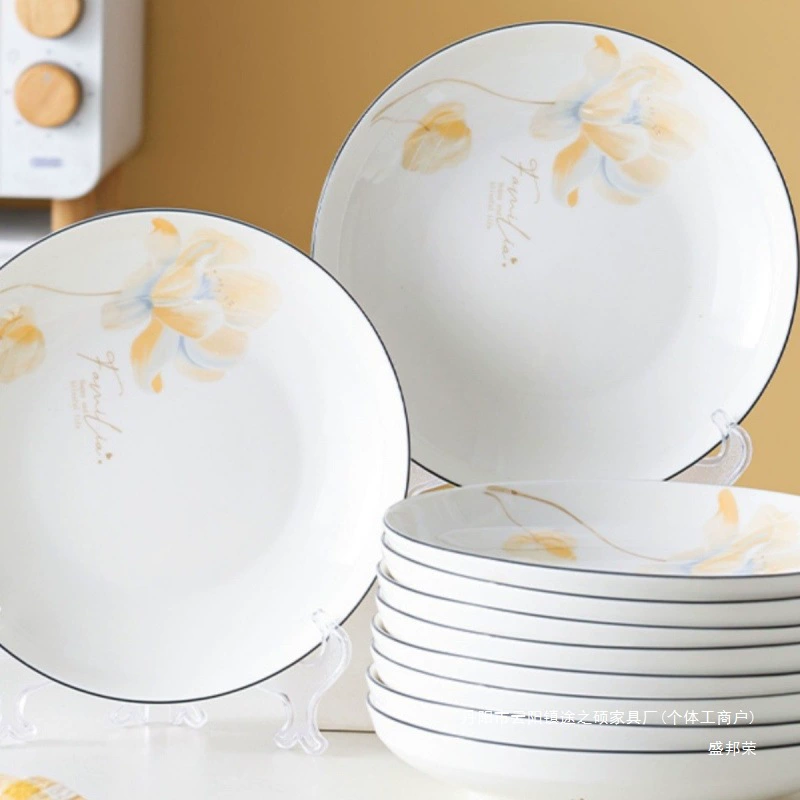 Ceramic Japanese high quality dinner plate, creative tableware, set