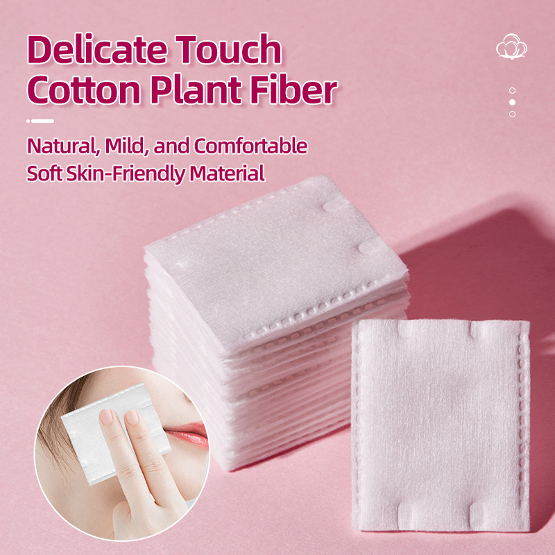 LMLTOP 150 piezas de algodón maquillaje grueso doble borde de prensa sándwich de eliminación de maquillaje de la cara de algodón húmedo suministrado a través de la frontera