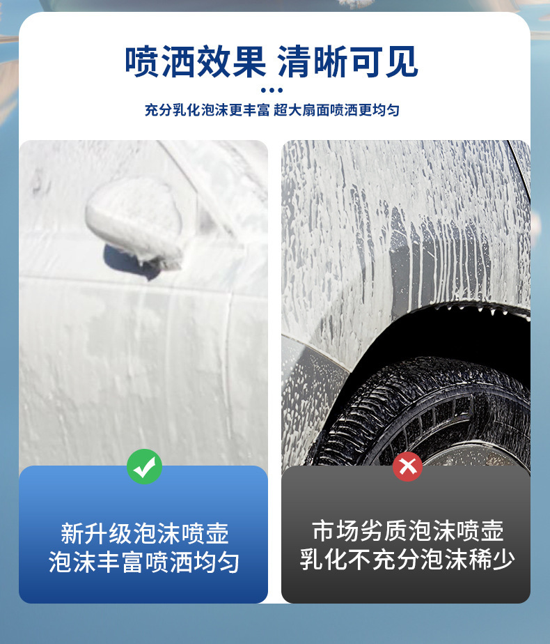 Car Wireless Electric Foam Watering Can Multi-Function Air Pump High-Pressure Car Wash Gardening Watering Can Spray Watering Tool