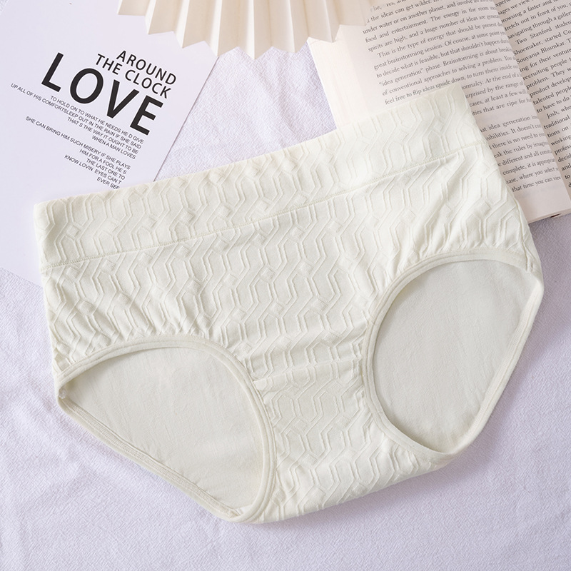 Ropa interior de mujer modal algodón transpirable antibacteriano inferior entrepierna chica sin costuras pantalones cortos de cintura media cabeza chica calzoncillos ropa interior