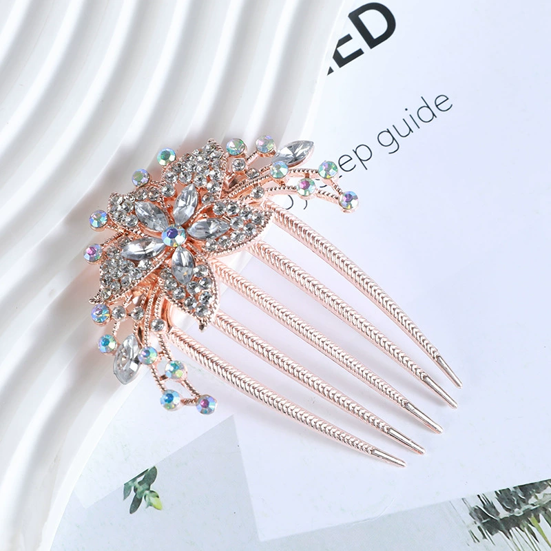 Retro hair accessory, metal universal hairgrip, Korean style, light luxury style, flowered