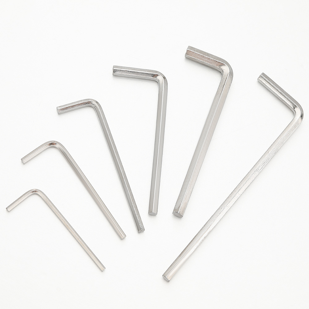 镀镍内六角扳手L型六棱扳手内六方螺丝刀便捷五金维修工具批发