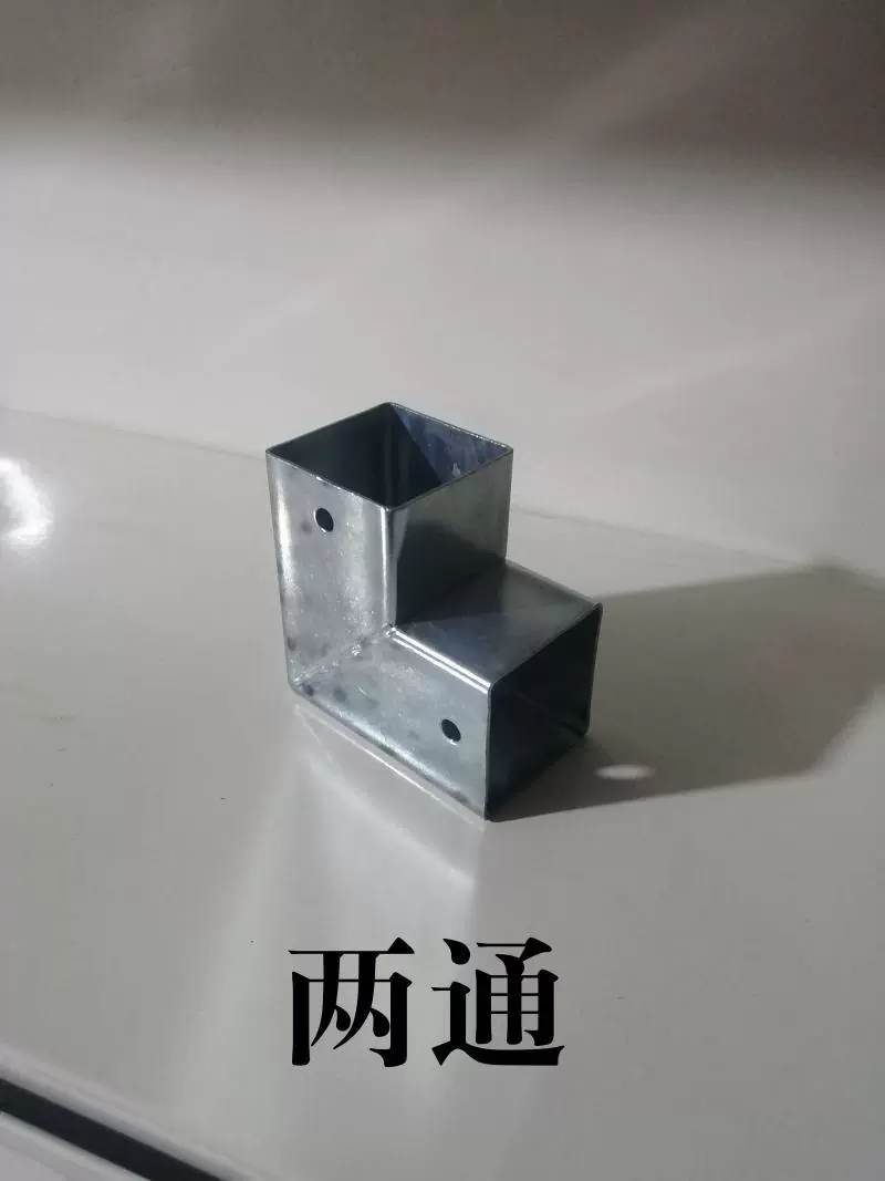 ! Аксессуары из кованого железа, оцинкованные соединители труб, однопроходные Т-образные перила под прямым углом, квадратная труба, оливковые соединители для ограждений, металлическая карта