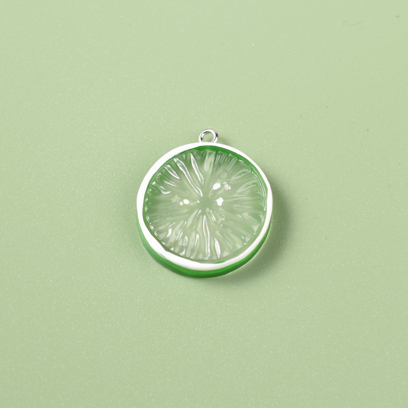 1 Piece 2.2*4cm 2.5cm Resin Lemon Orange Pendant display picture 7