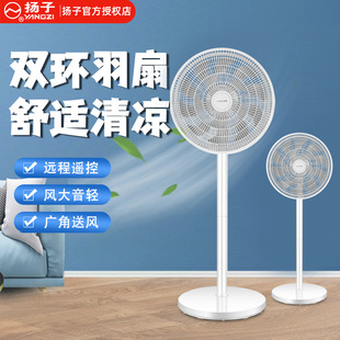 揚子落地扇電風扇家用宿舍立式台地兩用帶遙控大風力電扇搖頭風扇