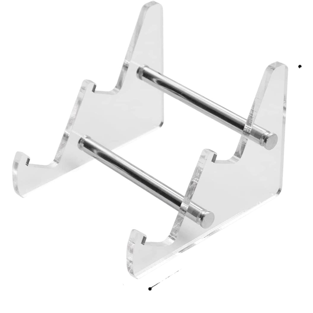 Soporte de teclado de acrílico transparente extraíble bandeja de escritorio transparente aumento de altura soporte de teclado de computadora inclinable