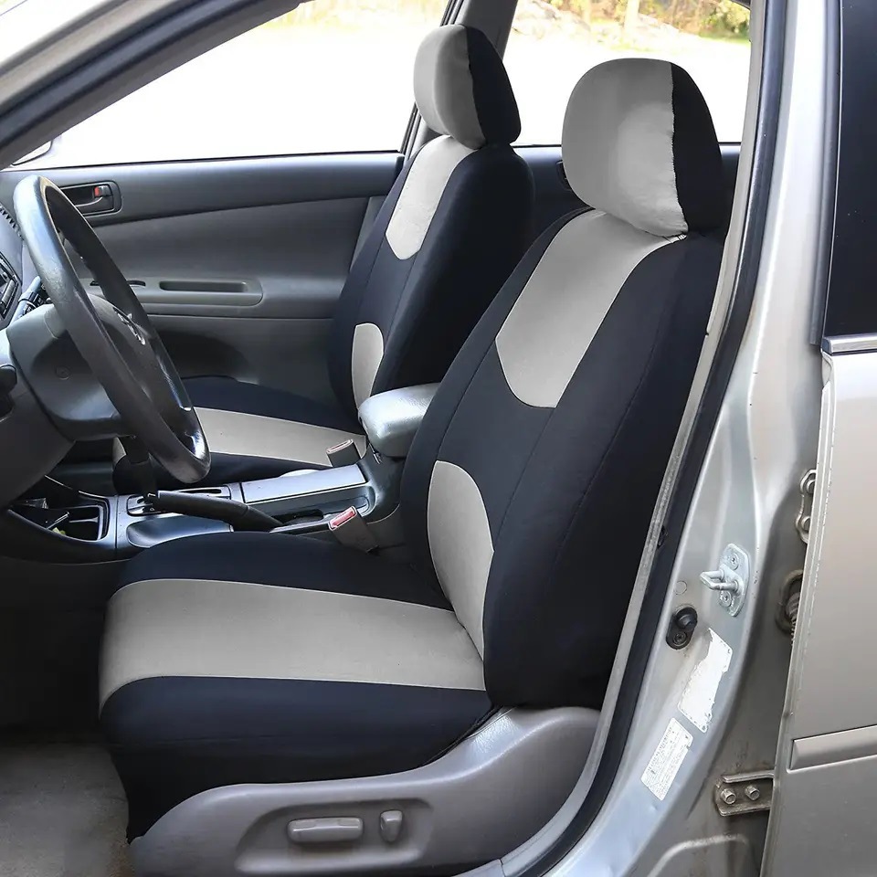 General polyester cloth car seat cover 9 sets_voghion.com