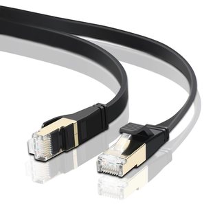 New Cross-Border Supply Flat Cat8 Category 8 Double Shielded 40Gbps Computer Routing Switch 10g Network Cable