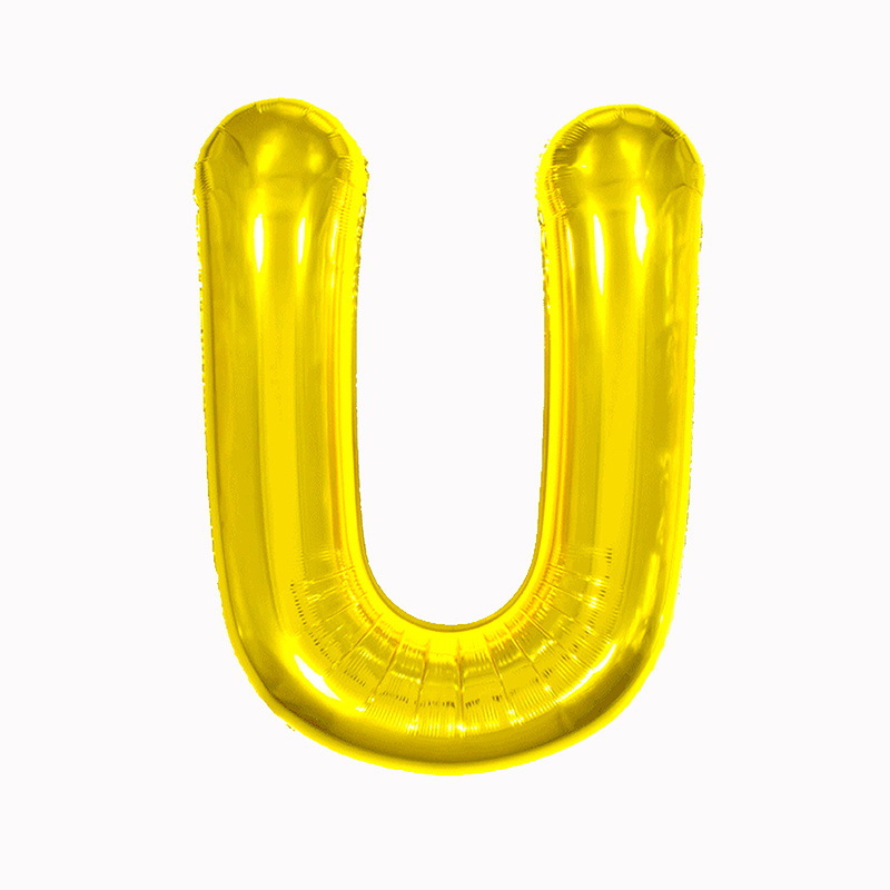 32 pulgadas 40 pulgadas 16 pulgadas inglés carta globo de aluminio fiesta de cumpleaños decoración de la boda papel de aluminio globo escena diseño