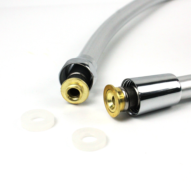 Manufacturer hose thickened anti-winding double copper explosion-proof temperature-resistant shower head PVC water pipe household bath heater outlet pipe