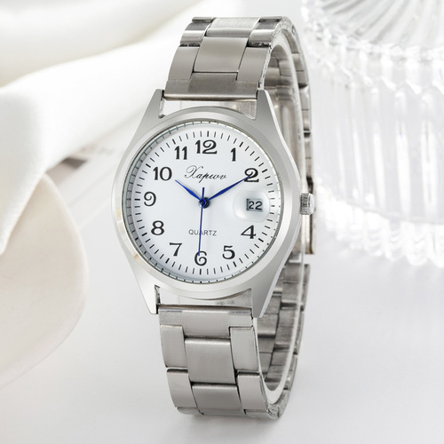 Cross-border new xapwv luminous single calendar watch casual fashion waterproof men's watch brand elastic steel band