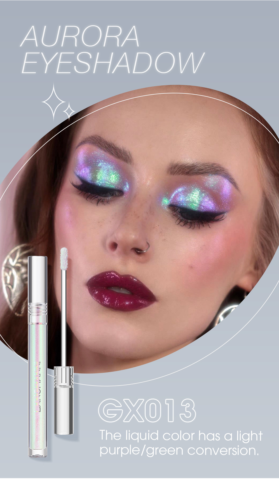 Langmanni Single Chameleon Liquid Eyeshadow shines with eyeshadow liquid eye makeup undefined