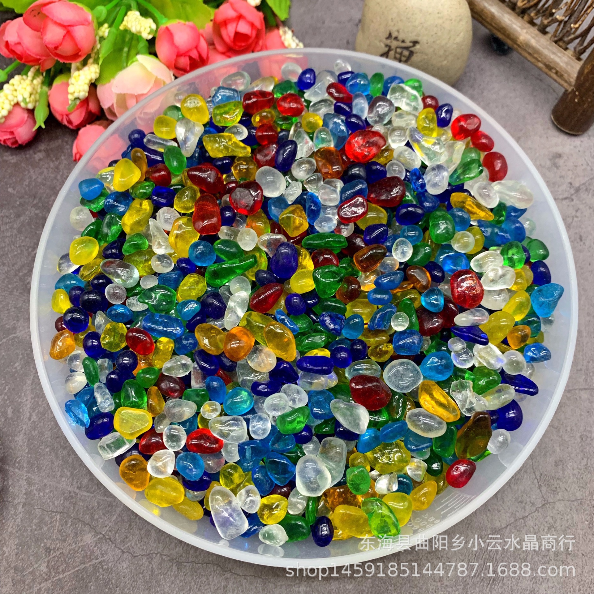 メーカー卸売り天然白水晶紫水晶黄水晶蛍石瑪瑙瑠璃碧璽水晶砂利