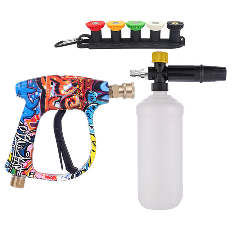 페인팅건 + 폼팟 + 5색 노즐 + 베이스