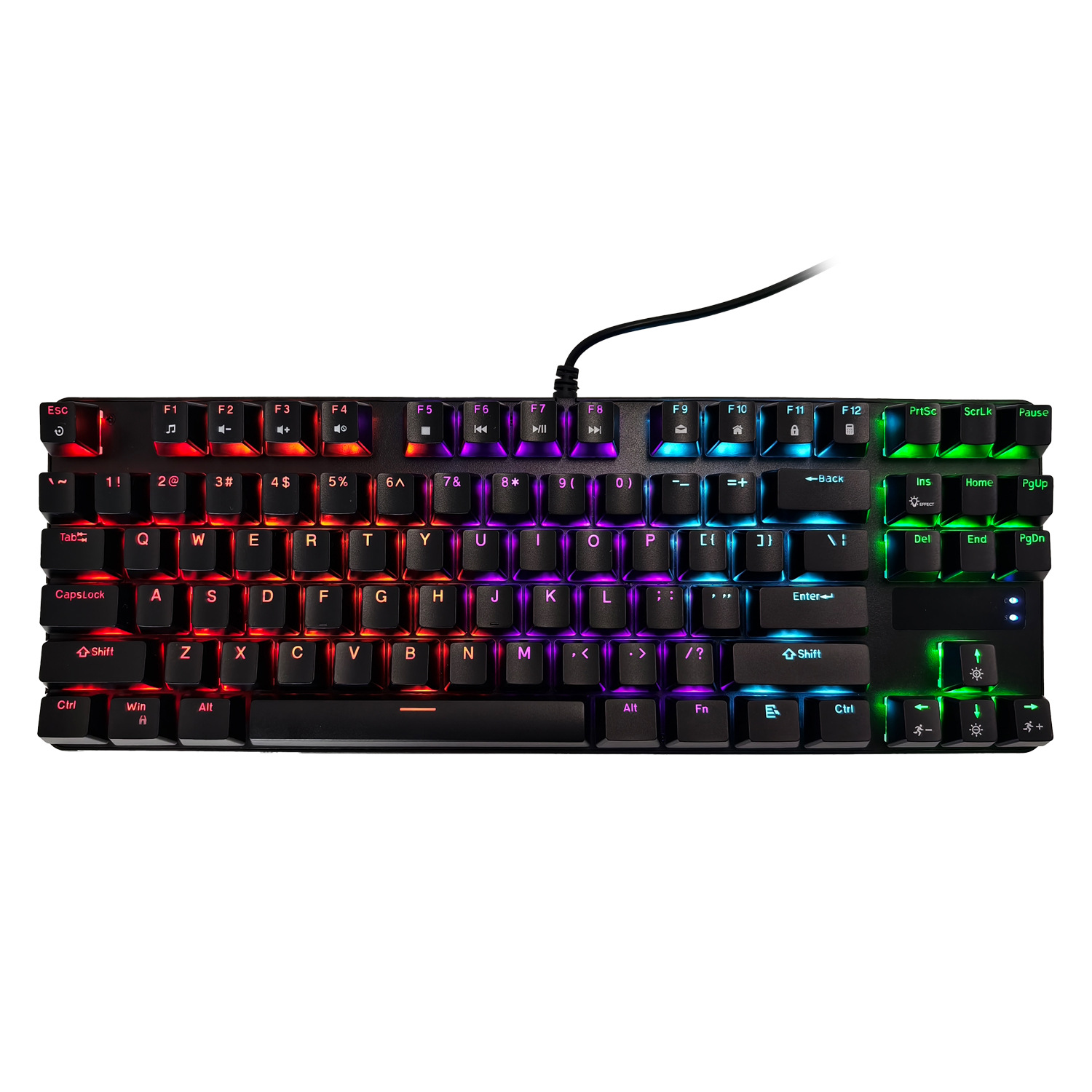 Inventario 87 teclados mecánicos verdaderos cables Qingxia juegos de deportes electrónicos oficina mayorista generales portátiles