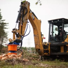 树根刨树机 铲断树根起树机 液压钻坑机 树坑打孔设备