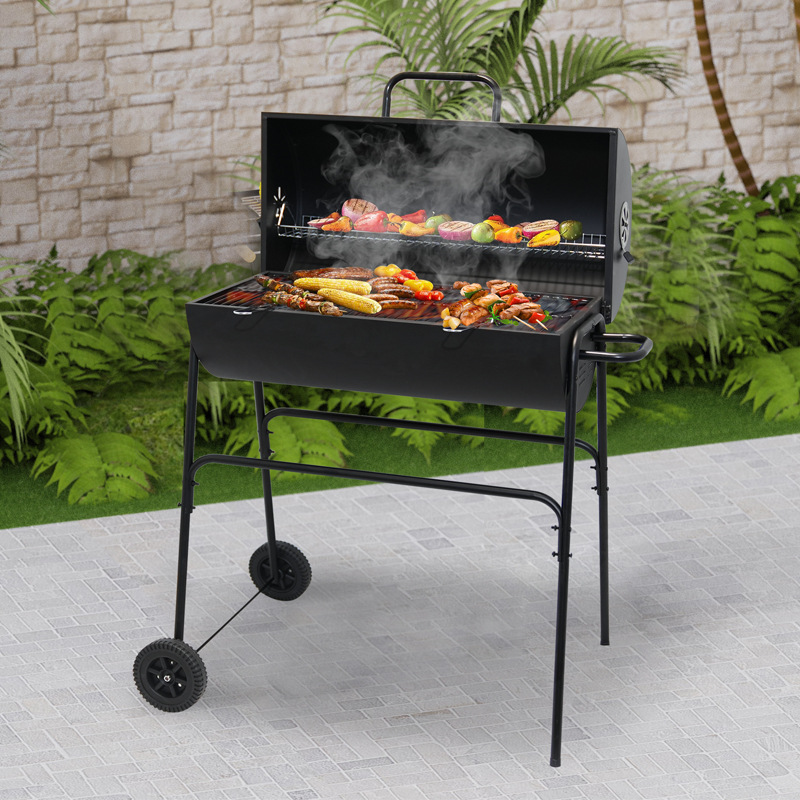 Parrilla de barbacoa de carbón americano al por mayor Parrilla de jardín Parrilla de barbacoa Parrilla al aire libre Parrilla a prueba de viento Parrilla de barbacoa Parrilla de carbón