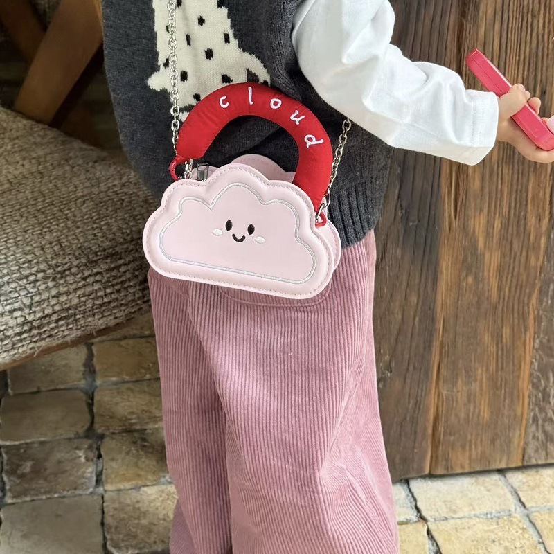 儿童云朵棉手提迷你小包可爱卡通小香风少女小众背包儿童斜挎包潮|undefined