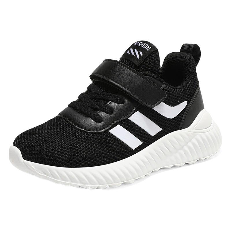 Zapatos para niños primavera y otoño 2020 malla transpirable niños medianos y grandes niños deportes blancos zapatos blancos estudiantes de primaria