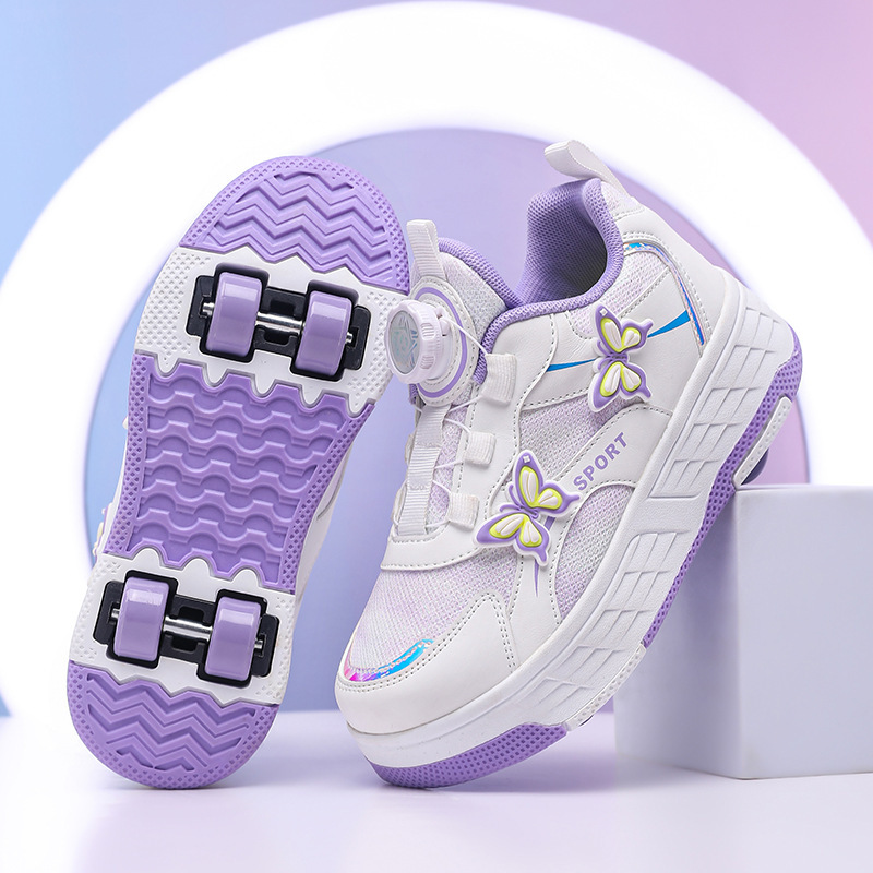 Cross-Border New Model of Four-Wheel Roller Shoes for Girls and Children, Roller Shoes with Wheels, Skate Shoes, Exclusively for Girls from the Manufacturer Cross-Border New Model of Four-Wheel Roller Shoes for Girls and Children, Roller Shoes with Wheels, Skate Shoes, Exclusively for Girls from the Manufacturer