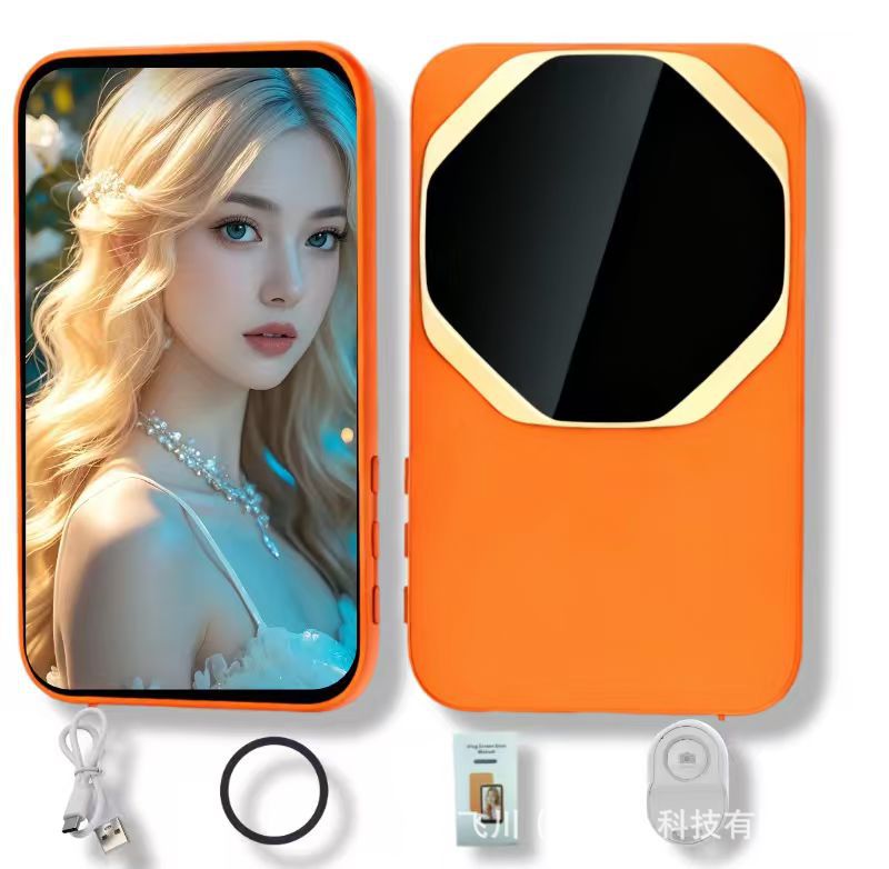 Nuevo dispositivo de proyección de pantalla de mano modelo privado inalámbrico pantalla de pantalla de selfie Bluetooth teléfono móvil pantalla de absorción magnética trasera dispositivo de pantalla de selfie