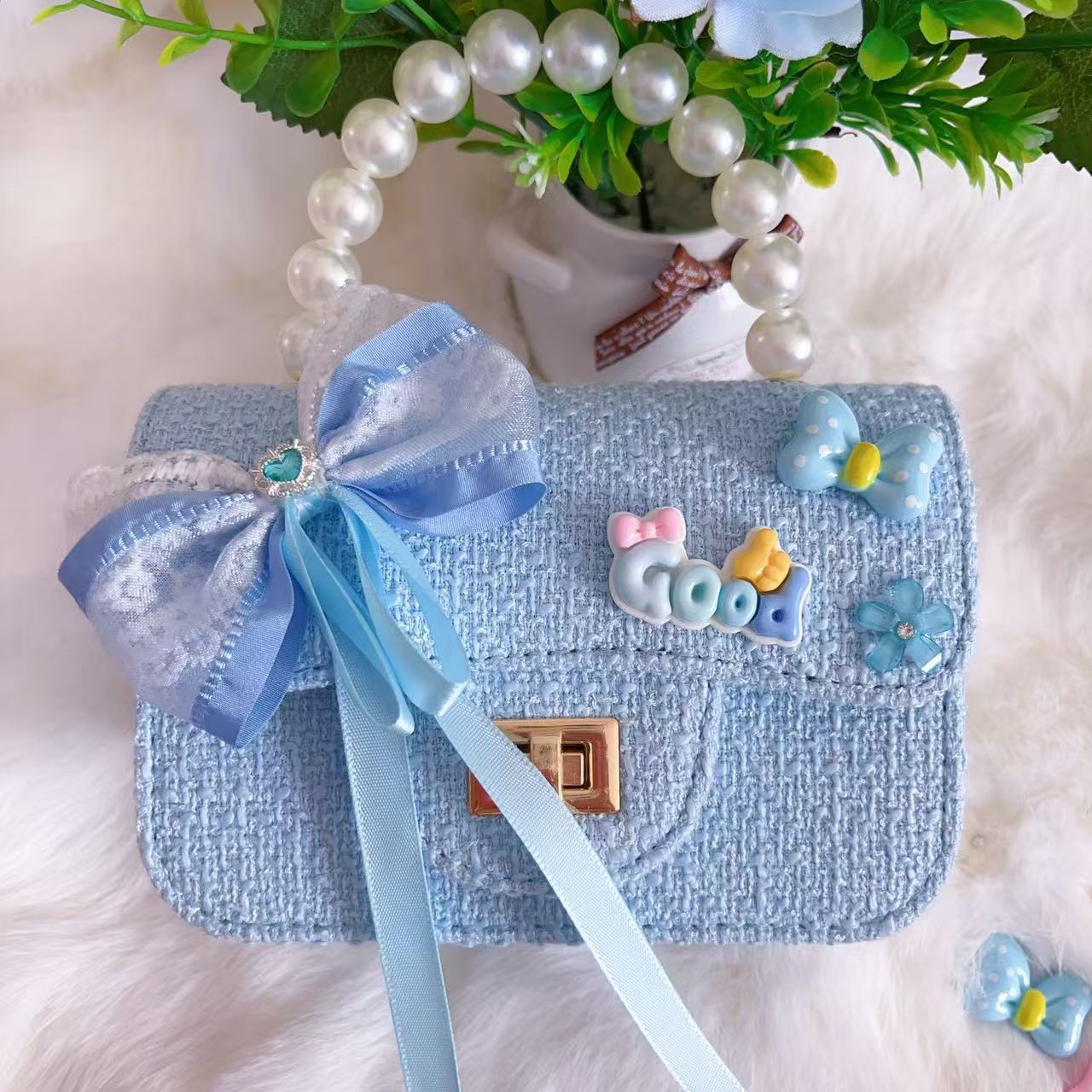 Niños bolso de hombro niñas nuevo Kulomi jade cane bolso de perro flash de moda lindos bolso de mochila