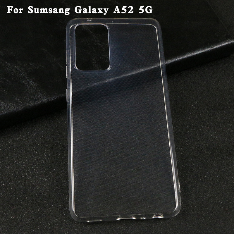 Applicable to Samsung Galaxy A52 5G fully transparent waterproof pattern TPU non-clip phone case painted material shell