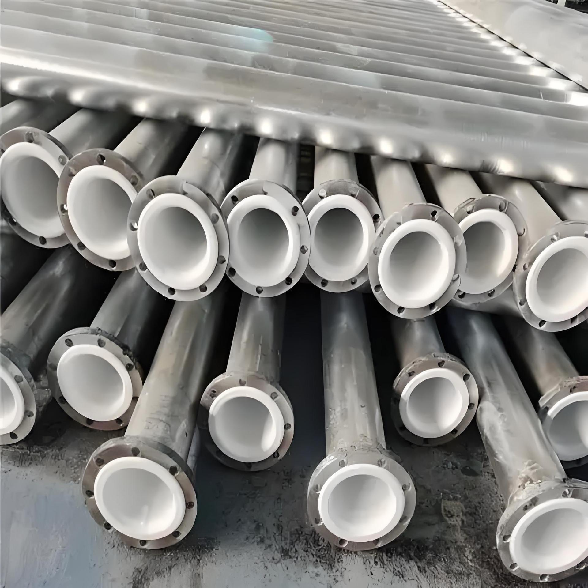 Wear resistant lining PTFE pipeline for chemical, pharmaceutical, acid-base medium transportation, s