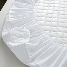 防水隔尿床笠单件酒店宾馆床垫白色保护套席梦思床套夹棉全包床罩