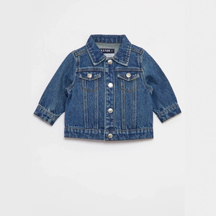 Kidsdenimjacket European and American Export Original Single Product Boys and Girls New Denim Jacket Trendy Brand Versatile