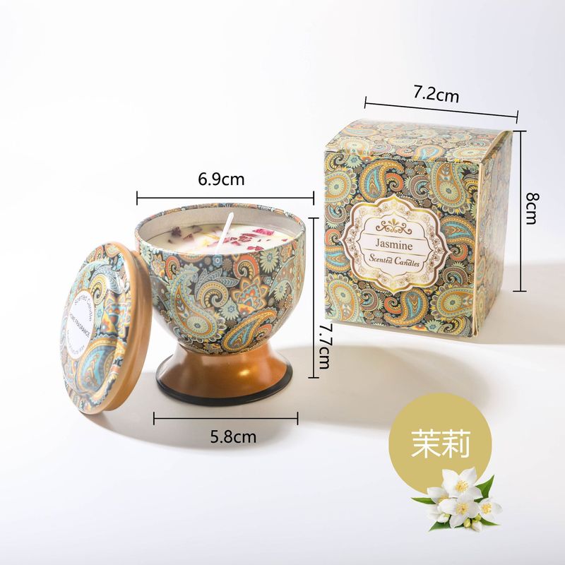 跨境热销高脚杯香薰蜡烛大豆蜡铁罐套装结婚伴手礼 香氛蜡烛礼盒|undefined