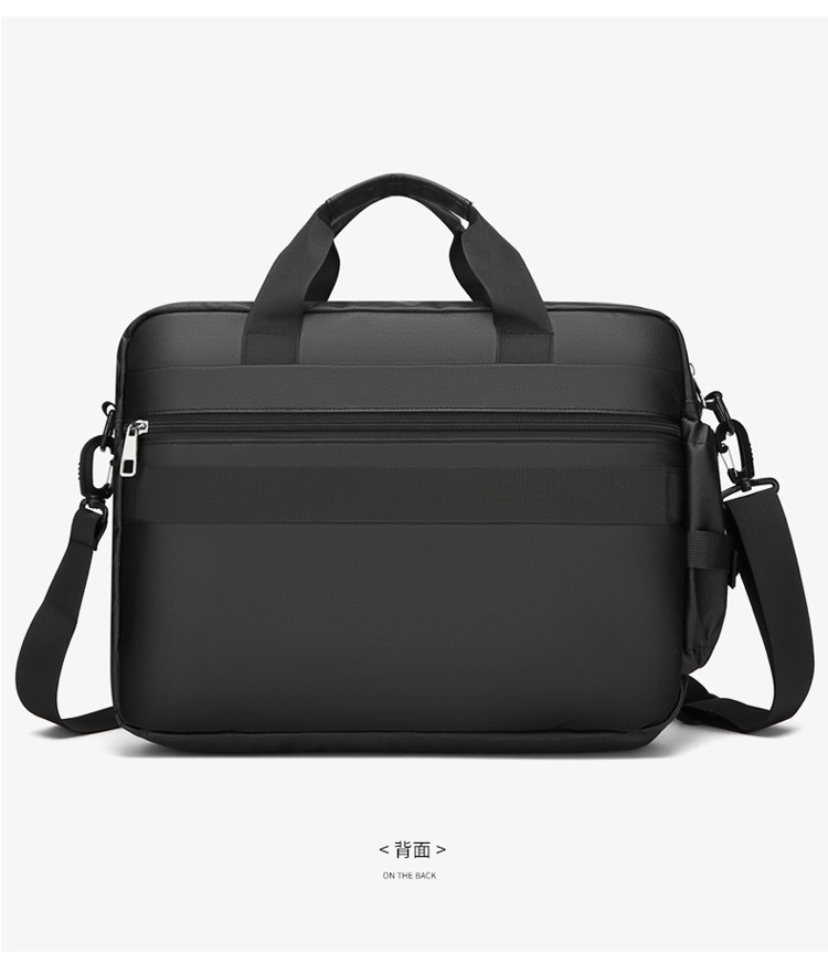 High-end briefcase, 2024 new minimalist men's large-capacity casual sports single-shoulder bag, water-resistant for cross-border use undefined