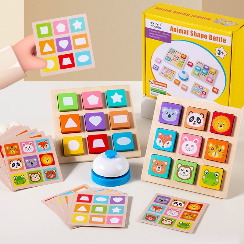 Juguetes educativos para niños para la educación temprana, formas, bloques de construcción, juegos de mesa, rompecabezas, juguetes de entrenamiento de pensamiento lógico para bebés image 1