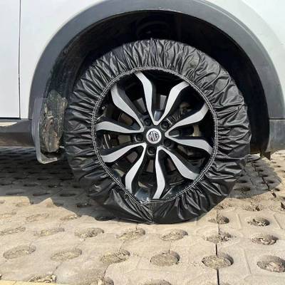 car spare tire cover snow – Spare wheel cover - oxford-black-tyre-cover