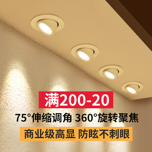 Elephant nose lamp led spotlight clothing store living room Nordic ceiling downlight embedded store commercial spotlight bull's eye lamp