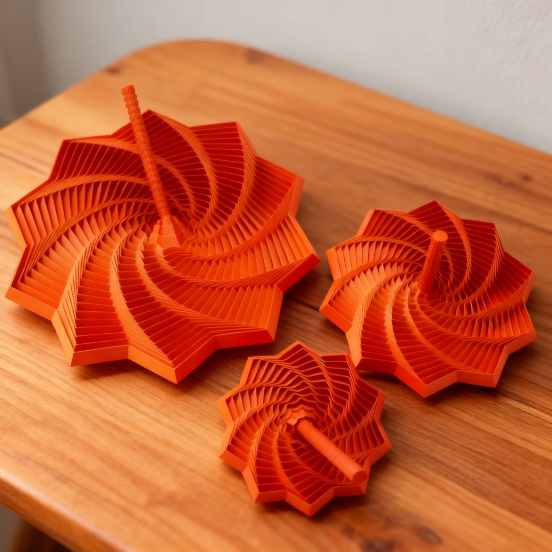 Impresión 3D octogonal torre de rábanos descompresión espiral estereoscópica descompresión juguete estrella con mango pequeño adornos de escritorio image 12