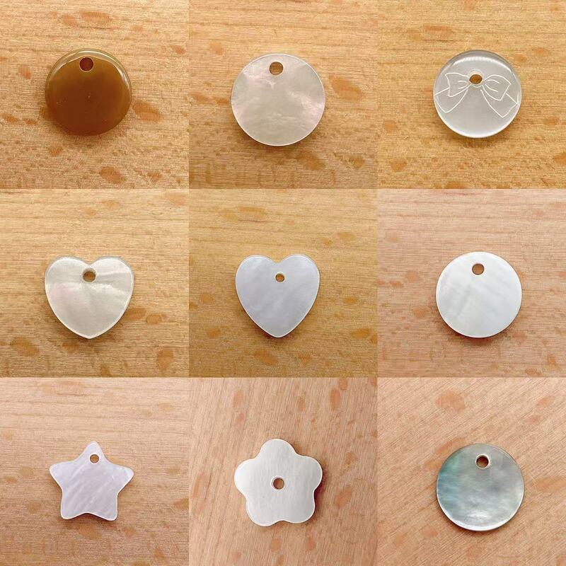 In-Stock Single-Hole Shell Buttons, Imitation Shell Tag Buttons, Peach Heart Single-Eye Star Decorative Buttons with Partial Holes In-Stock Single-Hole Shell Buttons, Imitation Shell Tag Buttons, Peach Heart Single-Eye Star Decorative Buttons with Partial Holes